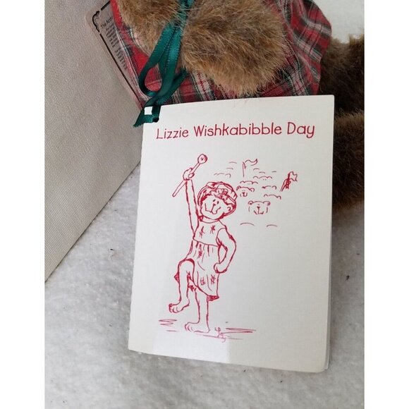 Boyds Bears Lizzie Wishkabibble #50002 Special Event Piece NWT‎ plaid dress hat - Picture 4 of 12